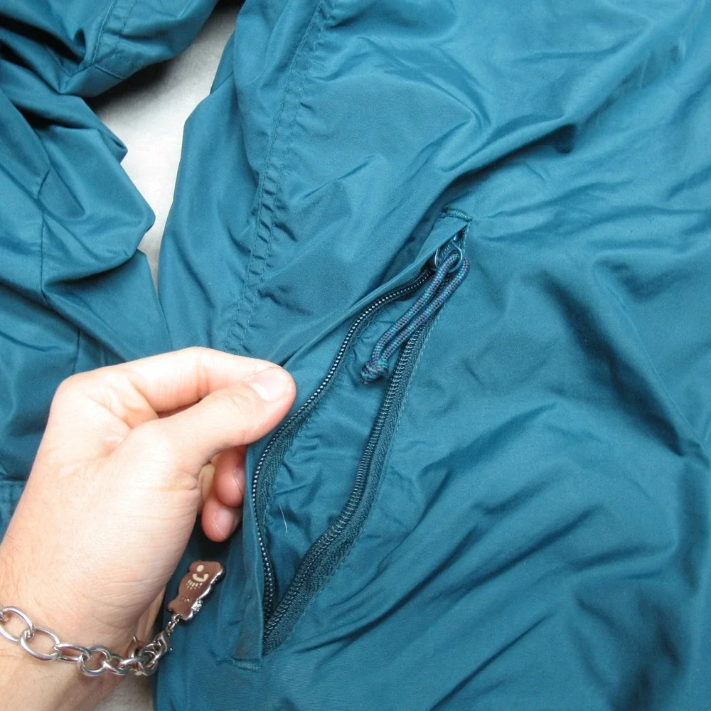 Columbia Jacket Mens Large Sea Blue‎ Fleece Lined Insulated Bomber Winter VTG
